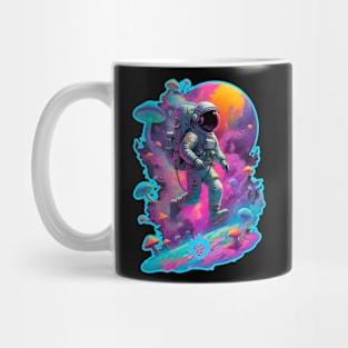 Psychedelic mushroom astronaut Mug